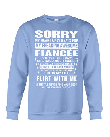 My Freaking Awesome Fiancee T-Shirt - Sweatshirt - Unisex Tank Top