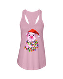 Christmas Lightning Pig T-Shirt - Ladies Flowy Tank - Youth Tee