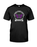 Domestic Violence Warrior Butterfly Tote Bag - Guys Tee - Basketweave Tote Bag