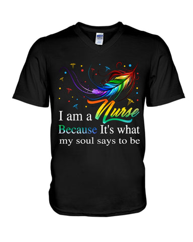 Nurse - It Is What My Soul Says To Be T-Shirt - Guys V-Neck - Basketweave Tote Bag