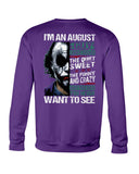 August Man Has 3 Sides You Never Want To See T-Shirt - Sweatshirt - Unisex Tank Top