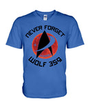 Never Forget Wolf 359 - Hoodie - Guys V-Neck