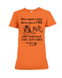 A Girl Who Really Loved Cats And Games - Youth Tee - Ladies Tee