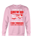 Grew Up Playing With Fire Trucks Tote Bag - Unisex Long Sleeve - Sweatshirt