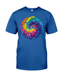 Tie Dye Volleyball T-Shirt - Guys Tee - Unisex Long Sleeve