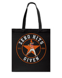 Zero Hits Given Tote Bag - Guys Tee - Basketweave Tote Bag