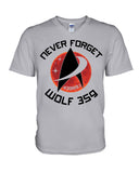 Never Forget Wolf 359 - Hoodie - Guys V-Neck