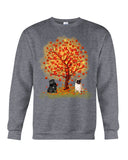 Pug Under Autumn Tree Tote Bag - Sweatshirt - Ladies Flowy Tank