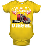 Real Woman Smell Like Diesel T-Shirt - Baby Onesie - Youth Tee
