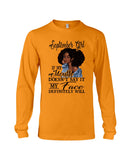 September Girl If My Mouth Doesn't Say It My Face Definitely Will Classic T-Shirt - Guys V-Neck - Unisex Long Sleeve