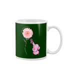 A Pink Elephant Beside Pink Flower  Limited Classic T-Shirt - Mug