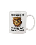 Owl- Look On My Face Limited Classic T-Shirt - Guys V-Neck - Mug