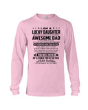 Lucky Daughter - Awesome Dad August T-Shirt - Unisex Long Sleeve - Basketweave Tote Bag