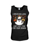 Librarian Llama Ain't Got Time For Your Grandma Tote Bag - Unisex Tank Top - Ladies Flowy Tank