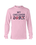 Dog Footprint- My Children Bark Limited Classic T-Shirt - Unisex Long Sleeve - Basketweave Tote Bag