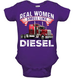 Real Woman Smell Like Diesel T-Shirt - Baby Onesie - Youth Tee