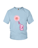 A Pink Elephant Beside Pink Flower  Limited Classic T-Shirt - Ladies Flowy Tank - Youth Tee