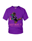 Just Beat It- Breast Cancer Awareness Limited Classic T- Shirt - Ladies Flowy Tank - Youth Tee