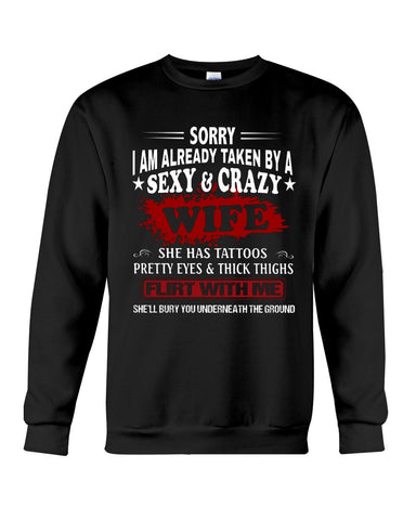 Sexy And Crazy Wife T-Shirt - Sweatshirt - Hoodie