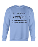 Lutefisk Recipe T-Shirt - Guys Tee - Sweatshirt