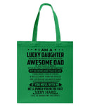 Lucky Daughter Of A March Awesome Dad Limited Classic T-Shirt - Unisex Long Sleeve - Basketweave Tote Bag