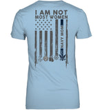 I Am Not Not Most Women Navy Mom T-Shirt - Guys V-Neck - Ladies V-Neck