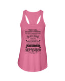 September Girl Hasa Fought Thousands Battles T-Shirt - Unisex Tank Top - Ladies Flowy Tank
