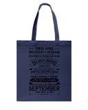 September Girl Hasa Fought Thousands Battles T-Shirt - Basketweave Tote Bag - Mug
