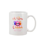 Happy Birthday To October Queen T-Shirt - Mug