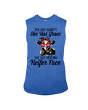 She Has Beauty, Grace, Resting And Heifer Face - Unisex Long Sleeve - Sweatshirt