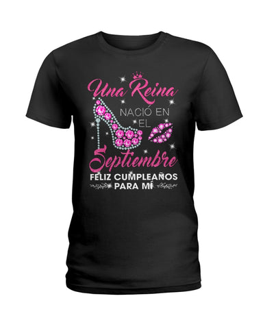 Una Reina Septiembre T-Shirt - Ladies Tee - Guys V-Neck