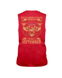 Never Underestimate A September Man T-Shirt - Guys Tee - Unisex Long Sleeve