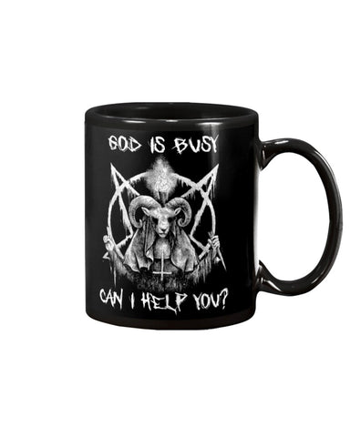 God Is Busy, Can I Help You Limited Classic T- Shirt - Mug