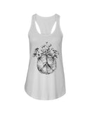 Hippie Peace Sign And Mushroom  Limited Classic T-Shirt - Ladies Flowy Tank - Youth Tee