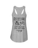 A Girl Who Really Loved Cats And Games - Unisex Tank Top - Ladies Flowy Tank