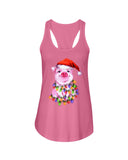 Christmas Lightning Pig T-Shirt - Ladies Flowy Tank - Youth Tee