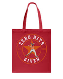 Zero Hits Given Tote Bag - Guys Tee - Basketweave Tote Bag