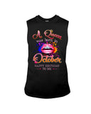 Happy Birthday To October Queen T-Shirt - Guys Tee - Unisex Long Sleeve