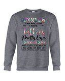 October Girl Have Tatoos Pretty Eyes Limited Classic T-Shirt - Guys Tee - Sweatshirt