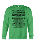 Lucky Daughter - Awesome Dad August T-Shirt - Guys Tee - Sweatshirt