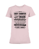 January Girl - Lucky Daughter Was Raised By Awesome Mom T-Shirt - Ladies Flowy Tank - Ladies Tee