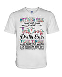 October Girl Have Tatoos Pretty Eyes Limited Classic T-Shirt - Guys V-Neck - Unisex Long Sleeve