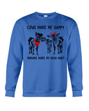 Cows Make Me Happy Tote Bag - Unisex Long Sleeve - Sweatshirt