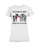 Cows Make Me Happy Tote Bag - Youth Tee - Ladies Tee