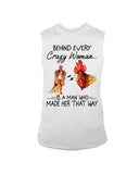 Behind A Crazy Woman Is A Man Who Made It Limited Classic T-Shirt - Guys Tee - Unisex Long Sleeve