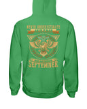 Never Underestimate A September Man T-Shirt - Hoodie - Guys V-Neck