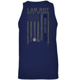 I Am Not Not Most Women Navy Mom T-Shirt - Unisex Tank Top - Ladies Flowy Tank