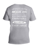 Don't Mess With Me, I Have An Awesome Wife Limited Classic T-Shirt - Guys V-Neck