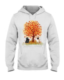Pug Under Autumn Tree Tote Bag - Hoodie - Ladies Tee
