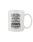 September Girl Hasa Fought Thousands Battles T-Shirt - Basketweave Tote Bag - Mug